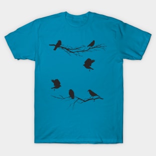Crows On Branches T-Shirt
